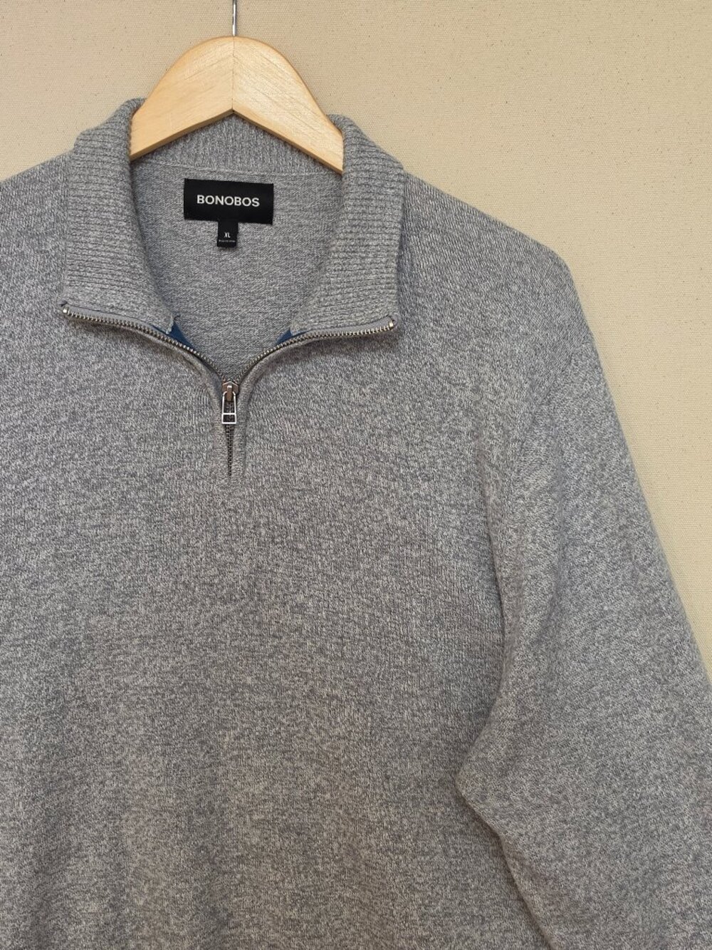 Bonobos Cashmere Blend Quarter Zip XL